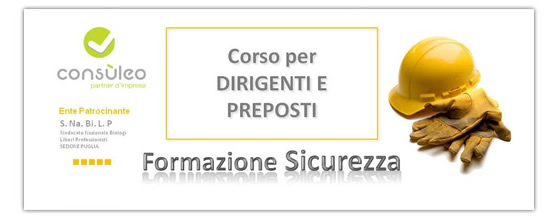 Corso per Dirigenti e Preposti