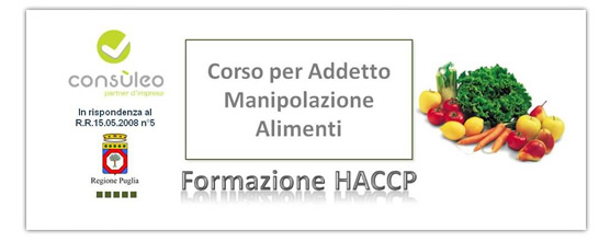 Corso Per Addetto Manipolazione Alimenti